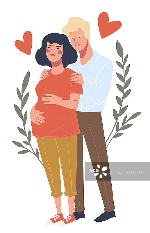 孕妇和丈夫图片素材