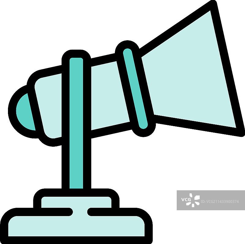 音乐扩音器扁平图标图片素材