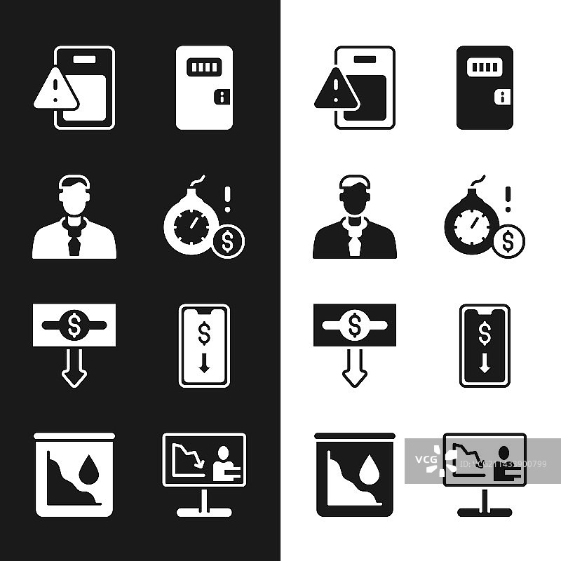 金钱炸弹美元危机与工人全球组合图片素材