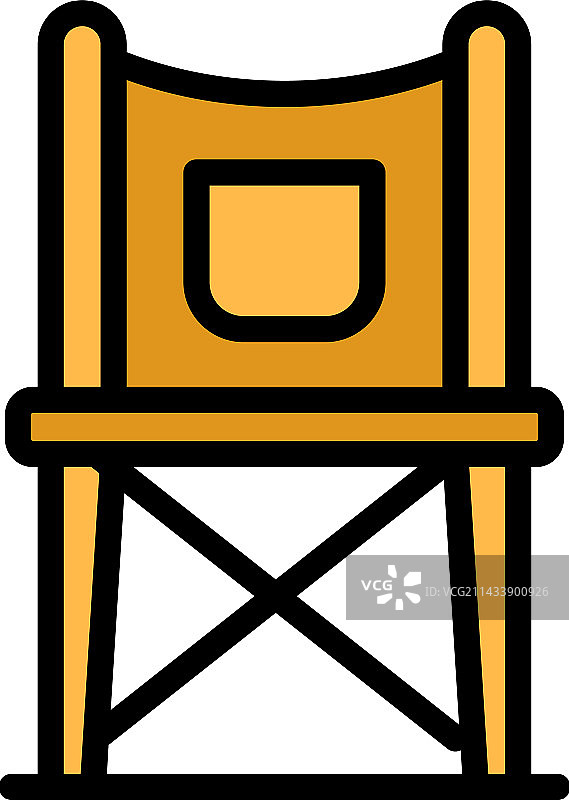 狩猎椅扁平风图标图片素材