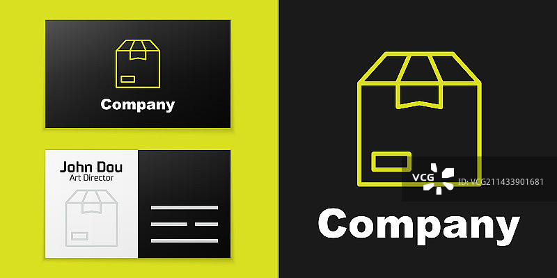 纸箱线条标志图片素材