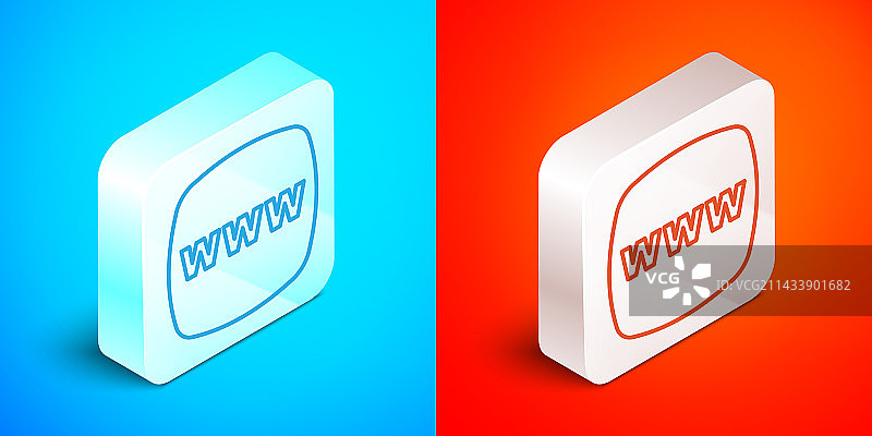 2.5D线条网站模板图标图片素材