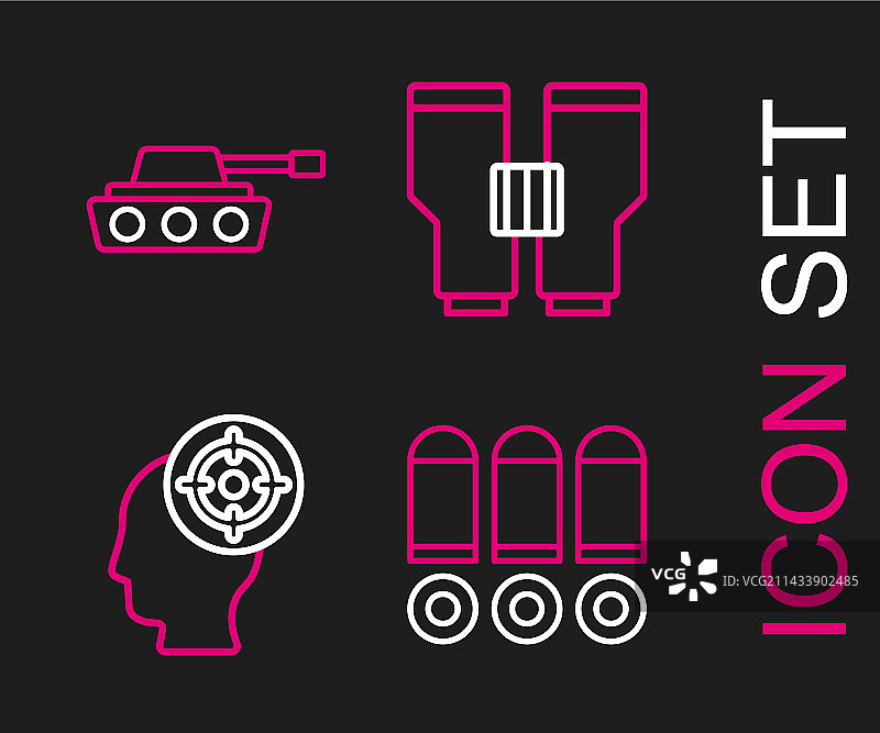 子弹、靶子、运动和双筒望远镜图片素材