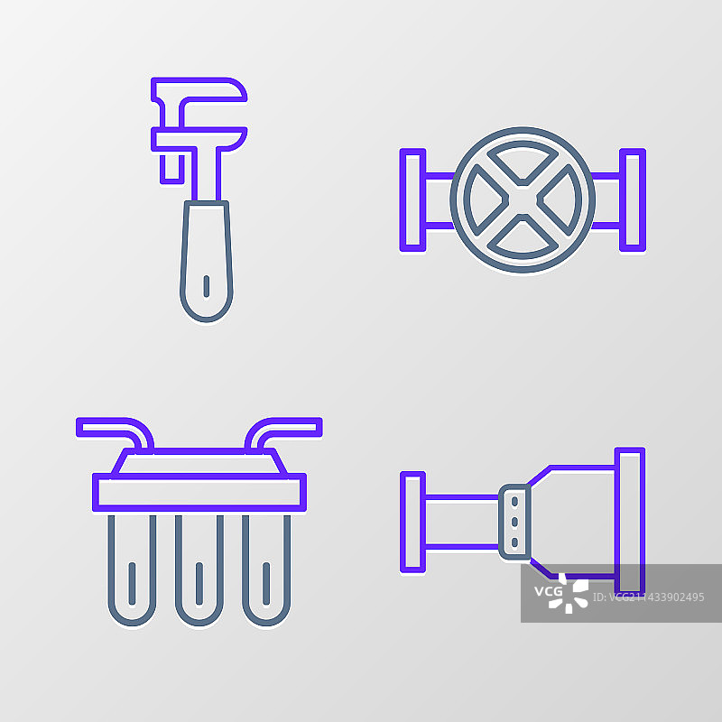 管道适配器滤水器工业管道图片素材