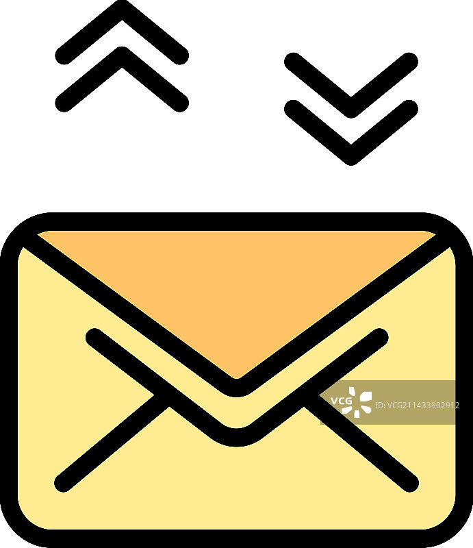 电子邮件聊天扁平图标图片素材