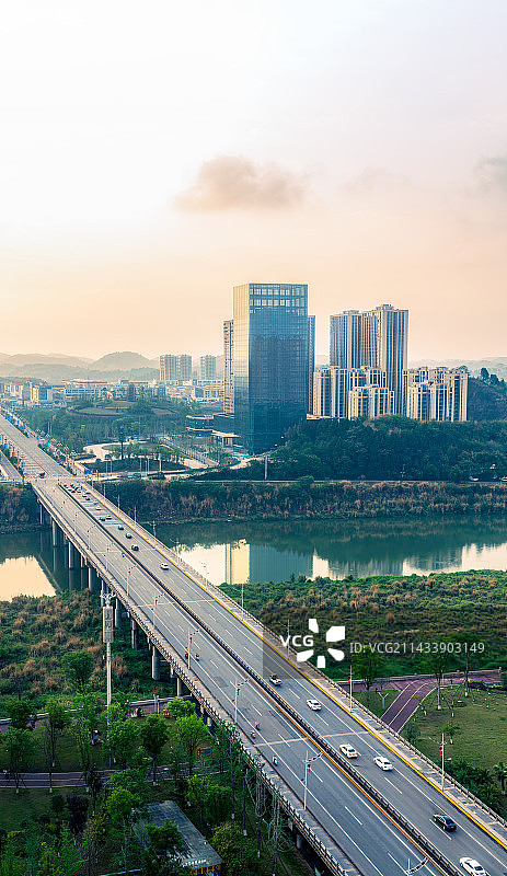 成都简阳沱四桥城北新城图片素材
