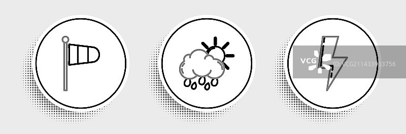 气象学风向袋图片素材