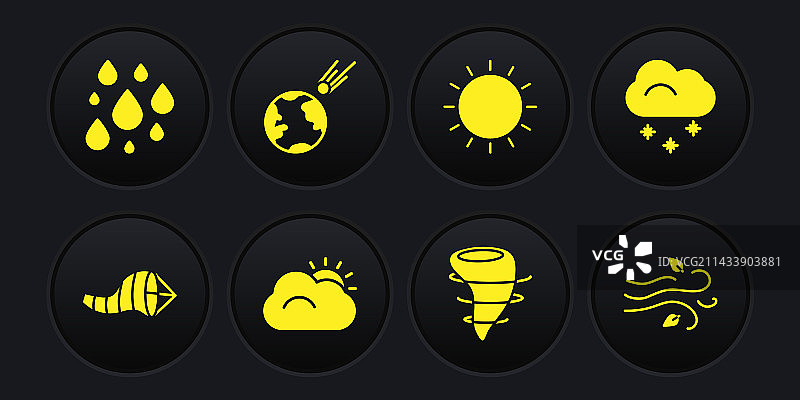 圆锥气象风向标和云朵图片素材