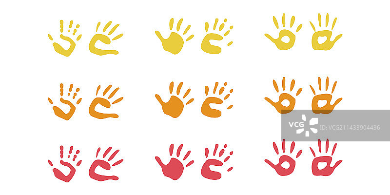 儿童风格手绘扁平绘画工具图片素材