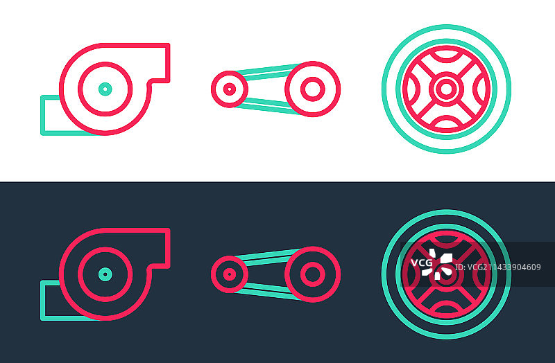汽车车轮、汽车涡轮增压器等图片素材