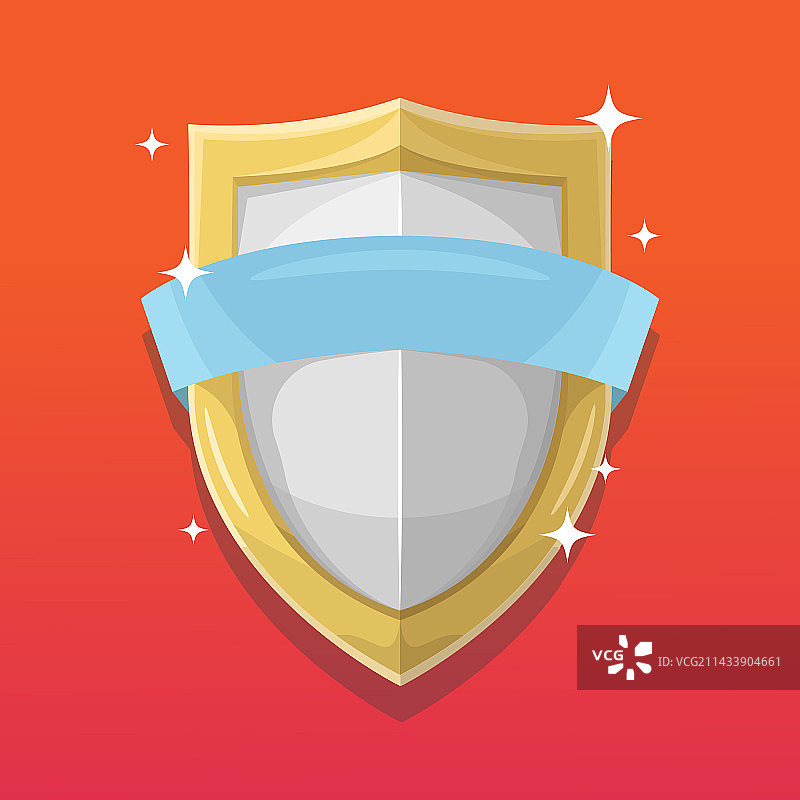 带绶带的盾牌图片素材