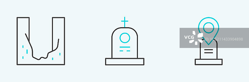 墓地里的墓穴图片素材