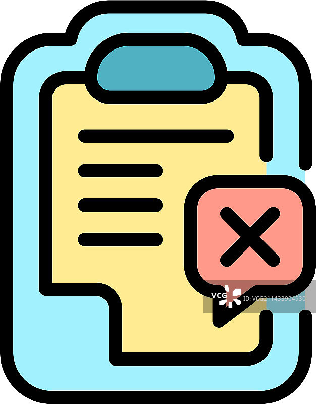 阴性测试扁平图标图片素材