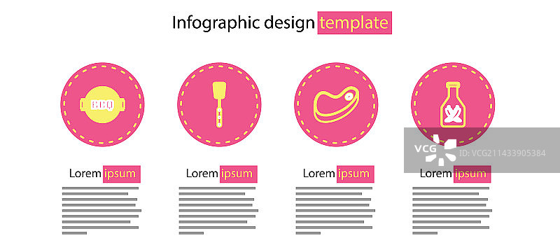 牛排烤肉番茄酱烧烤图片素材