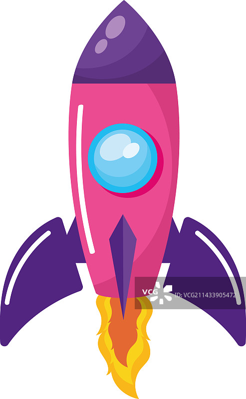 飞行卡通宇宙飞船图片素材