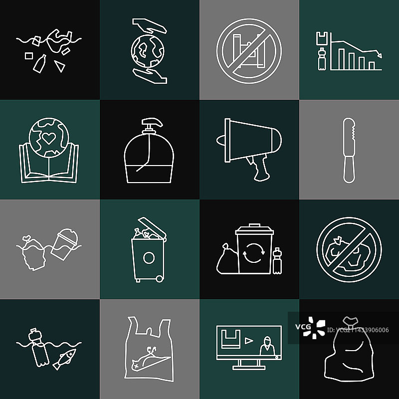 一次性塑料垃圾袋系列图片素材