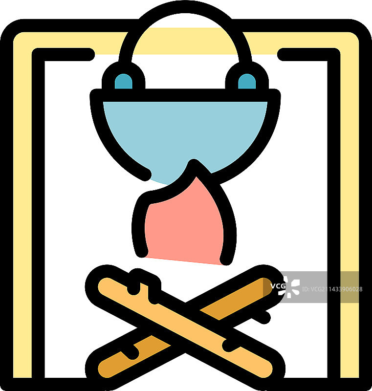 露营篝火图标图片素材