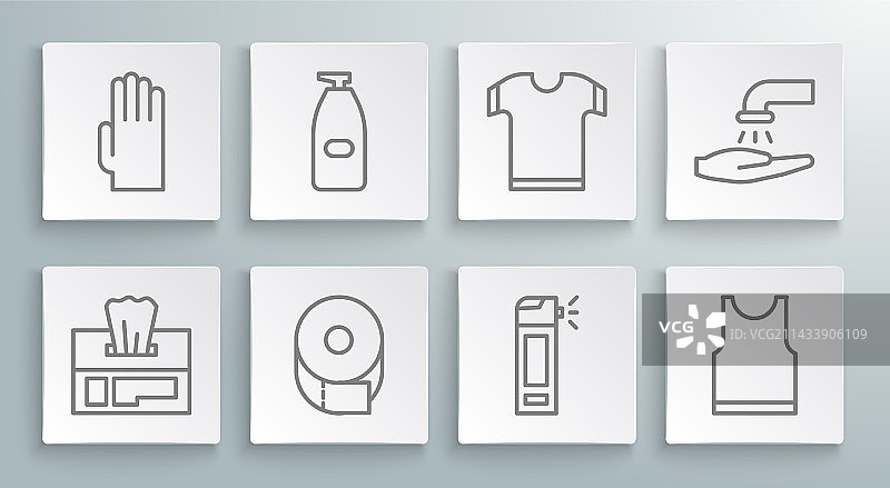 湿巾包装和清洁液瓶图片素材