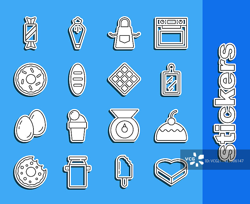 心形盒装糖果蛋糕切割图片素材