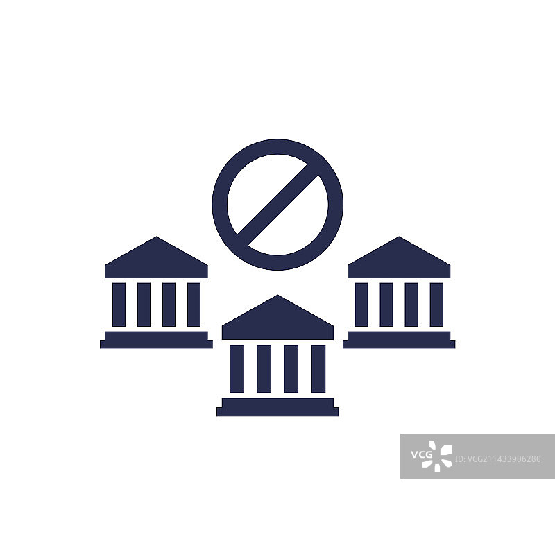 银行制裁金融概念图标图片素材