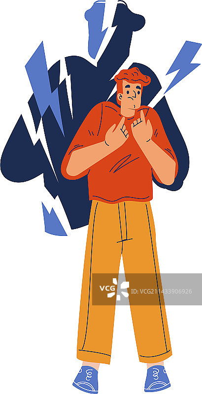 表达强烈的沮丧的受害者男人图片素材