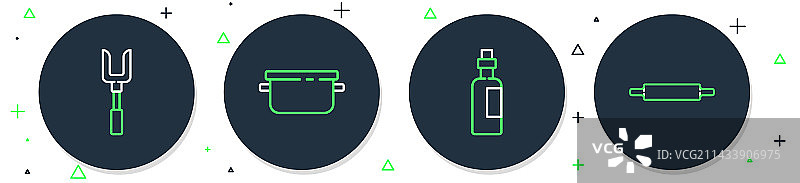 烹饪锅橄榄油美食合集图片素材