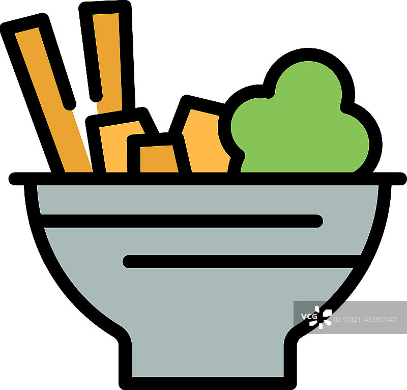 美味的韩国食品图标图片素材