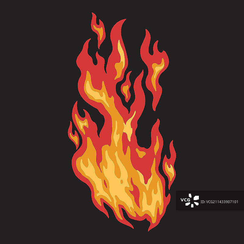 火焰喷射标志彩色图案图片素材