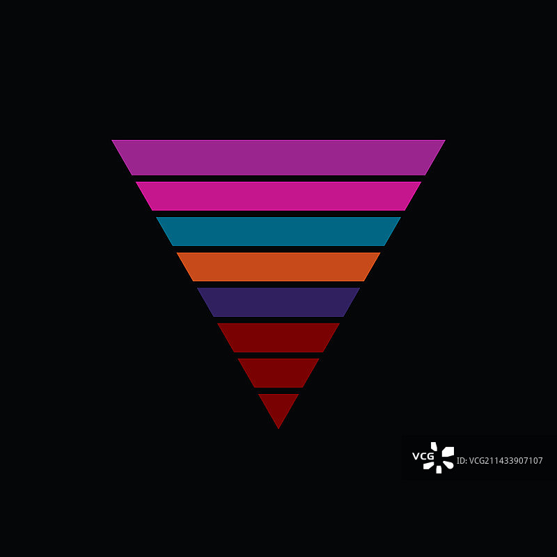 80年代复古三角形日落图片素材