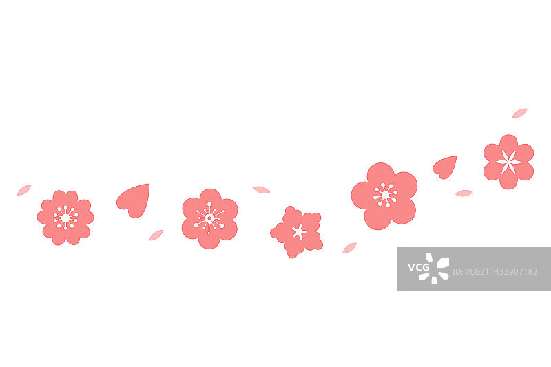 风中的樱花图片素材