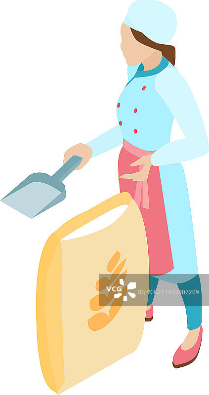 2.5D面包师图片素材