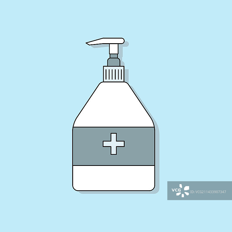 免洗洗手液瓶医疗图标图片素材