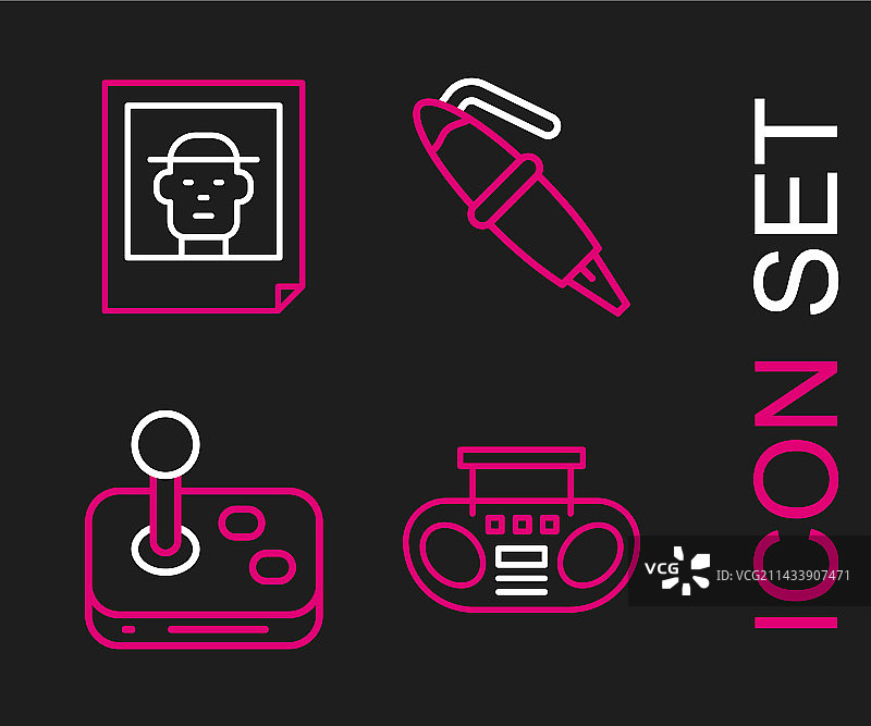 家庭音响双扬声器操纵杆图片素材