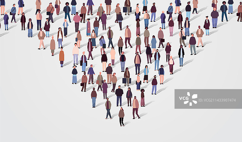 多种族男女混合人群图片素材