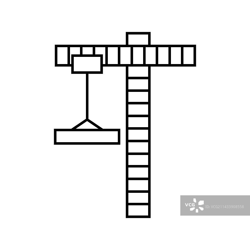 5月1日劳动节起重机扁平图标图片素材