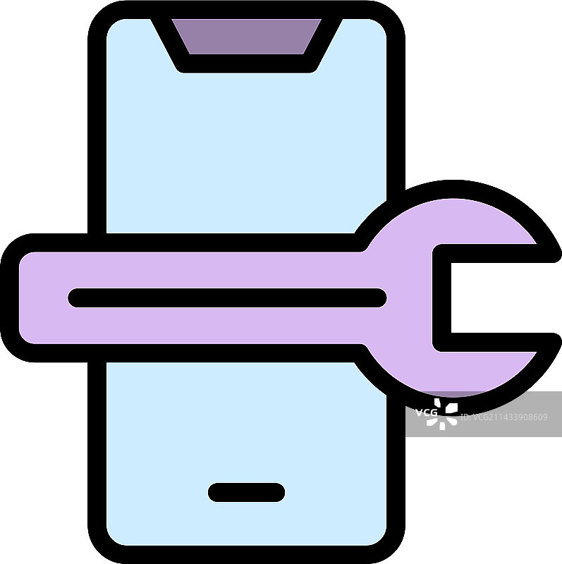 API电话图标（扁平风格）图片素材