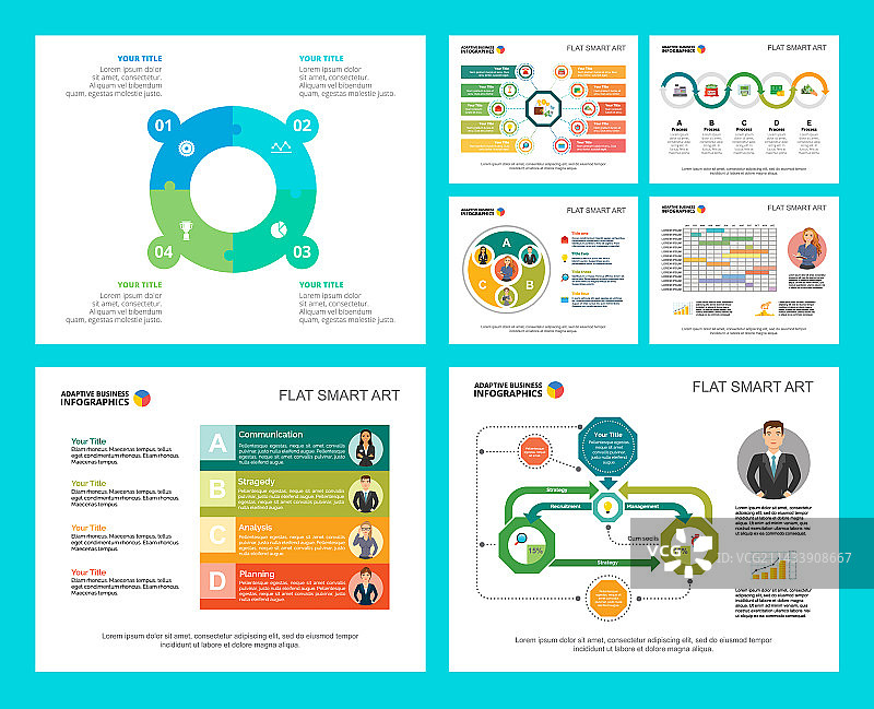 色彩鲜艳的营销或生产概念图片素材