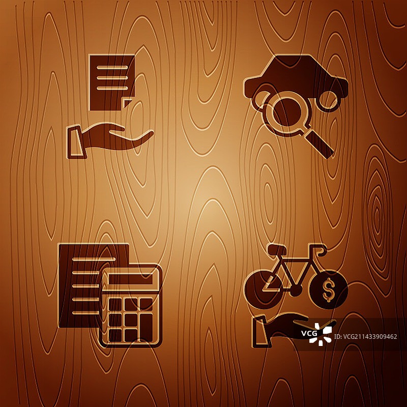 自行车租赁手机App房屋合同图片素材