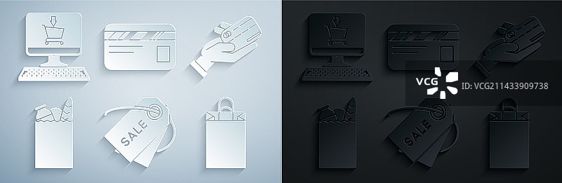 带有销售字样和人手的价格标签图片素材