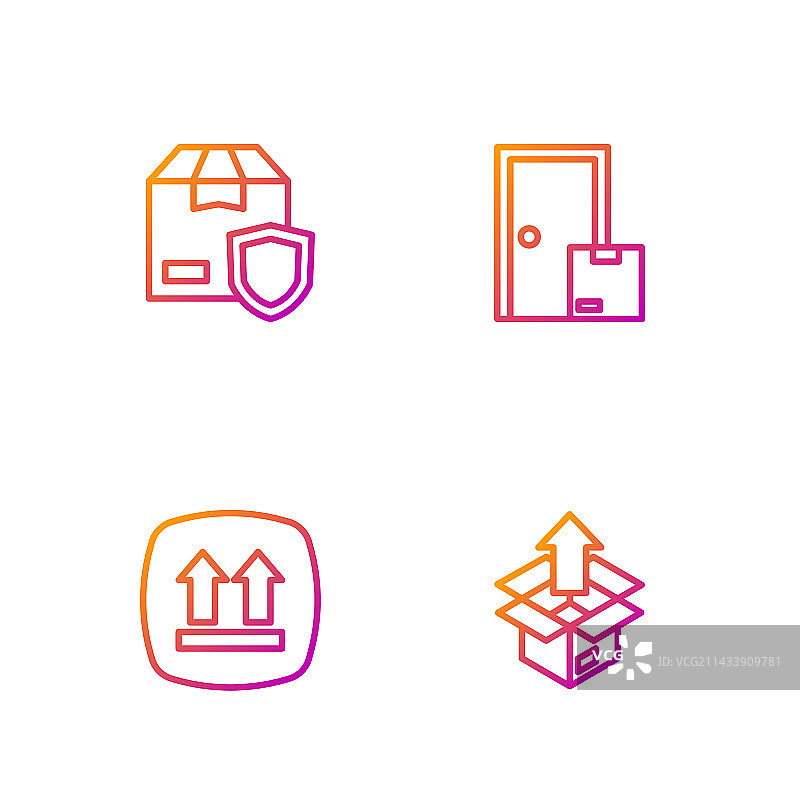 快递包裹拆箱安全提示图片素材