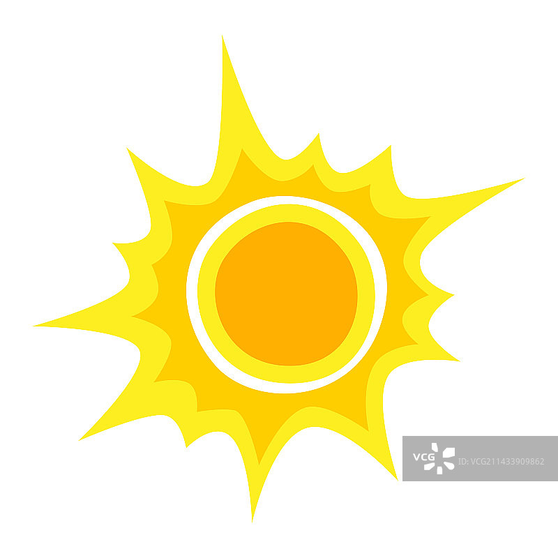 夏日阳光风格化图像图片素材