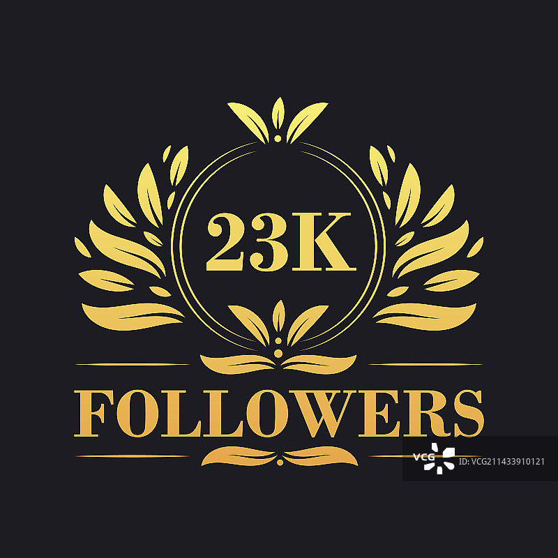 2.3万粉丝庆祝设计图片素材