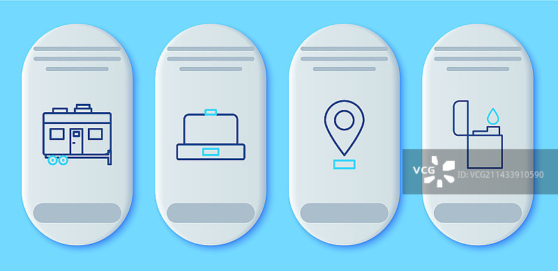 无檐小便帽、位置和房车露营拖车图片素材