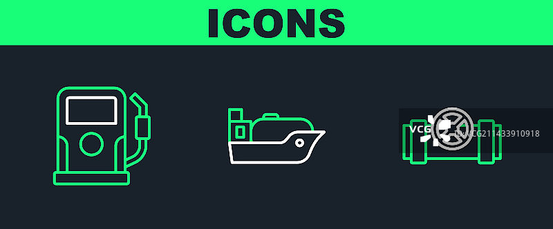 金属管道、阀门、汽油或天然气图片素材