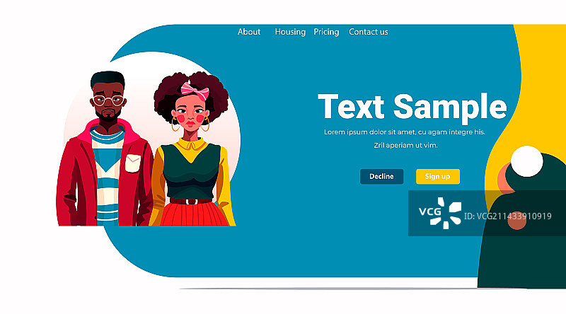 穿着休闲装的年轻夫妇图片素材