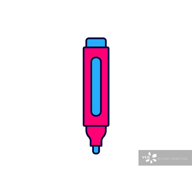 马克笔轮廓图标图片素材