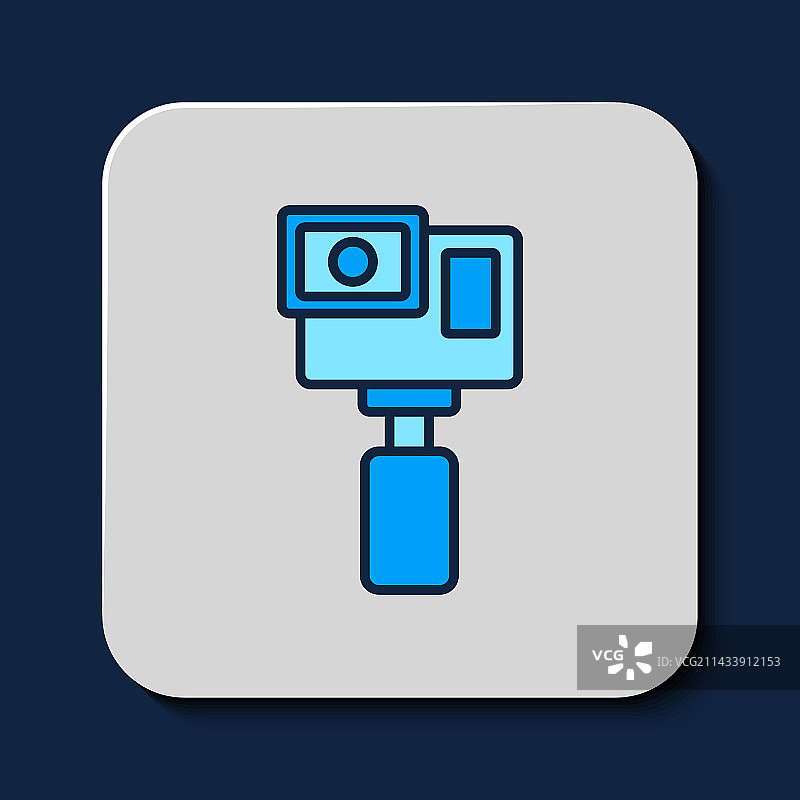 极限运动相机轮廓图标图片素材