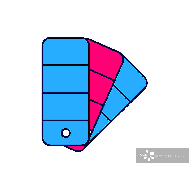 彩色调色板指南图标图片素材