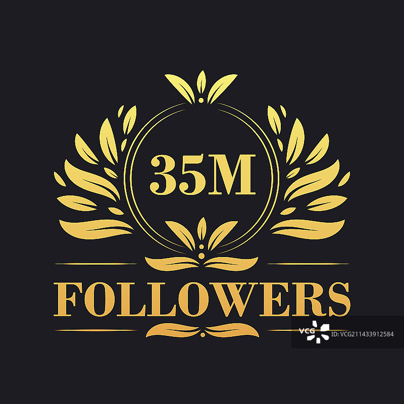 3500万粉丝庆祝设计图片素材
