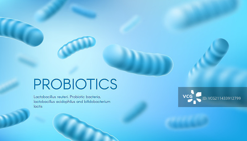 乳酸杆菌双歧杆菌益生菌图片素材